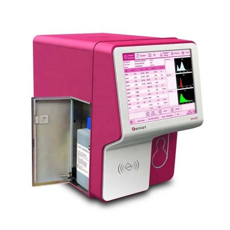 Genrui Brand Genvet VH30 Professional Veterinary CBC Blood Test Machine 3 Part Hematology Analyzer for Sale