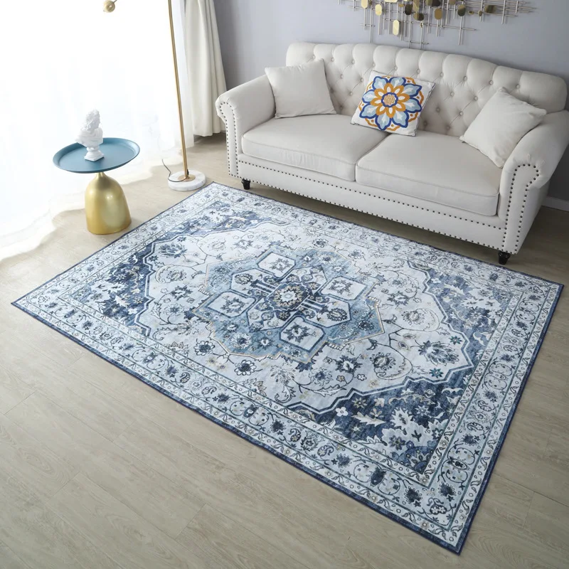 Chenille 3D Abstract Modern carpet  printed digital persian Carpets and rug turkey style large size custom logo  washable tapete