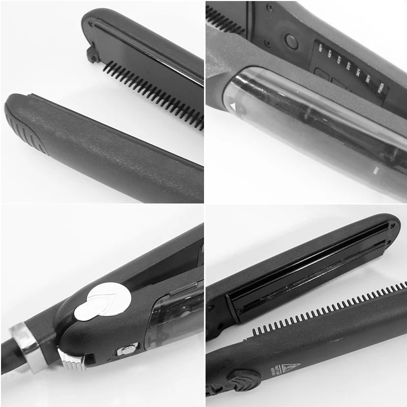 Professional Steam Hair Straightener Ceramic Steampod Flat Iron