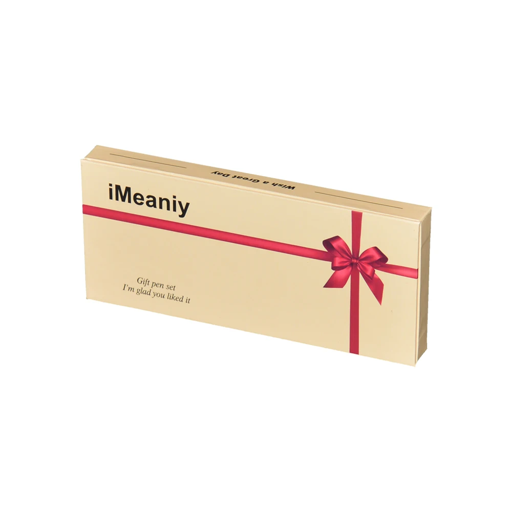 Premium Paper Rigid Cardboard Verpackung Flip Top Magnetic Catch Closure Pen Gift Set Packaging Gift Boxes with EVA Foam Insert