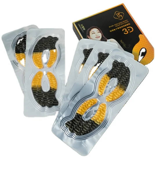 Hot Selling Eye Gel Pads Hydrogel Crystal Pearl Collagen Eye Mask for Men Women Under Eye Patch