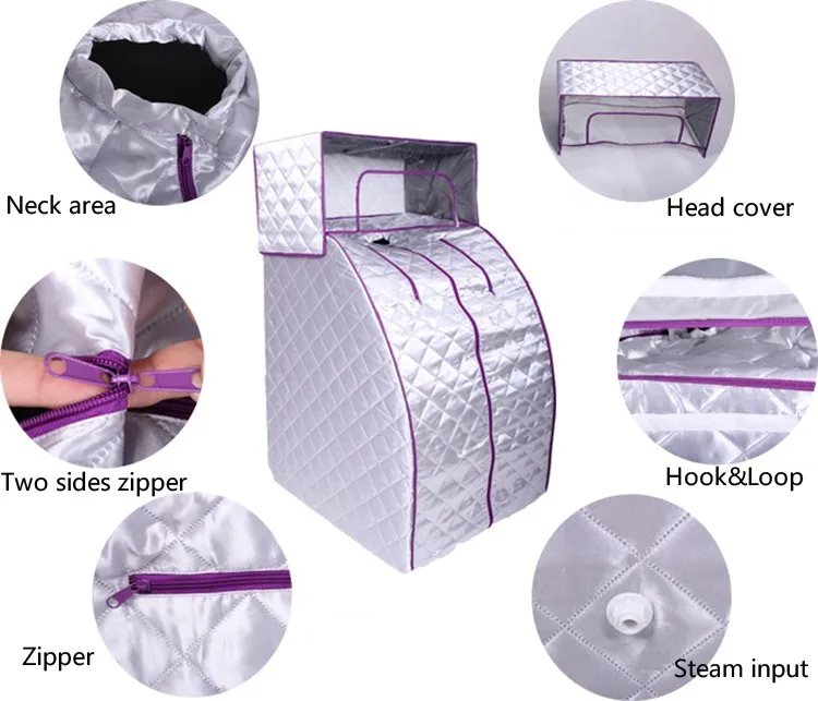 2023 Portable Steam Sauna Tent With 2l 4l Steamer Generator