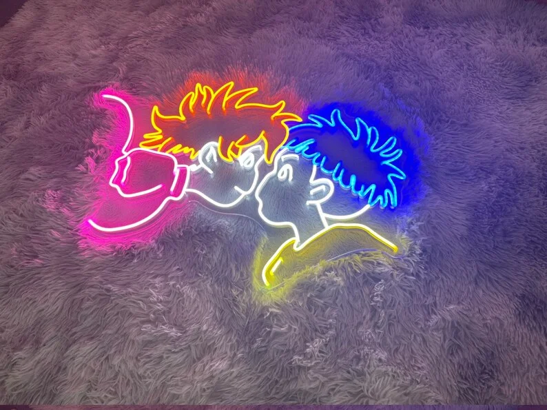 Wholesale led lighting custom flexible neon lamp acrylic open caractor led light with bedroom