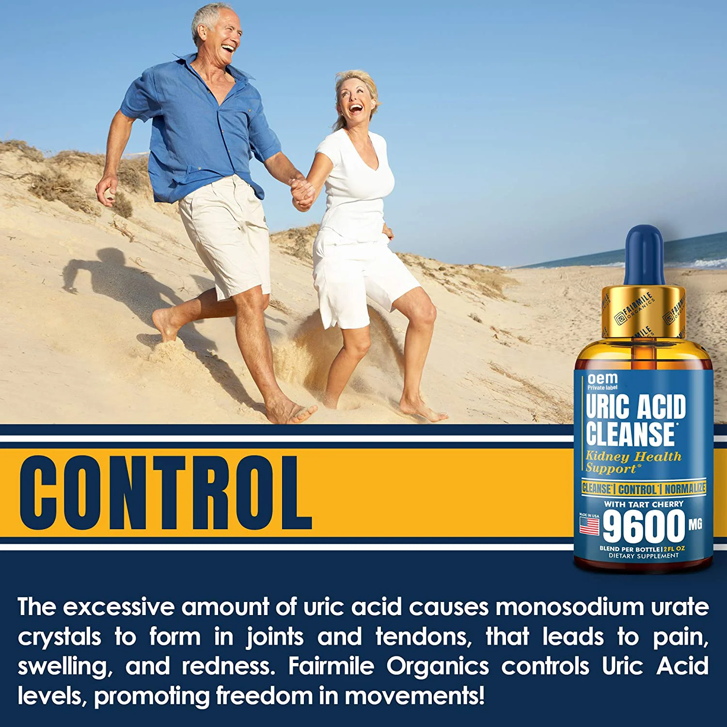  Amazon Natural Gout Relief Joint Comfort Detoxification Drops Uric Acid Cleanse with Tart Cherry Healthcare Suplement