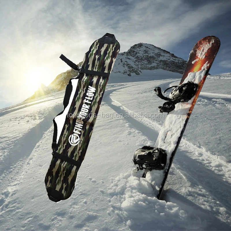 Камуфляжный чехол с принтом логотипа высокого качества из неопрена для сноуборда со съемным плечевым