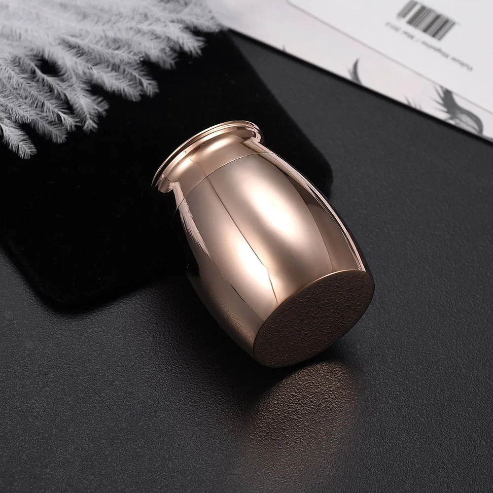 Factory hot Custom High 40mm Decorative Memorial Keepsake Stainless Steel Cremation Urns for Pet Ashes