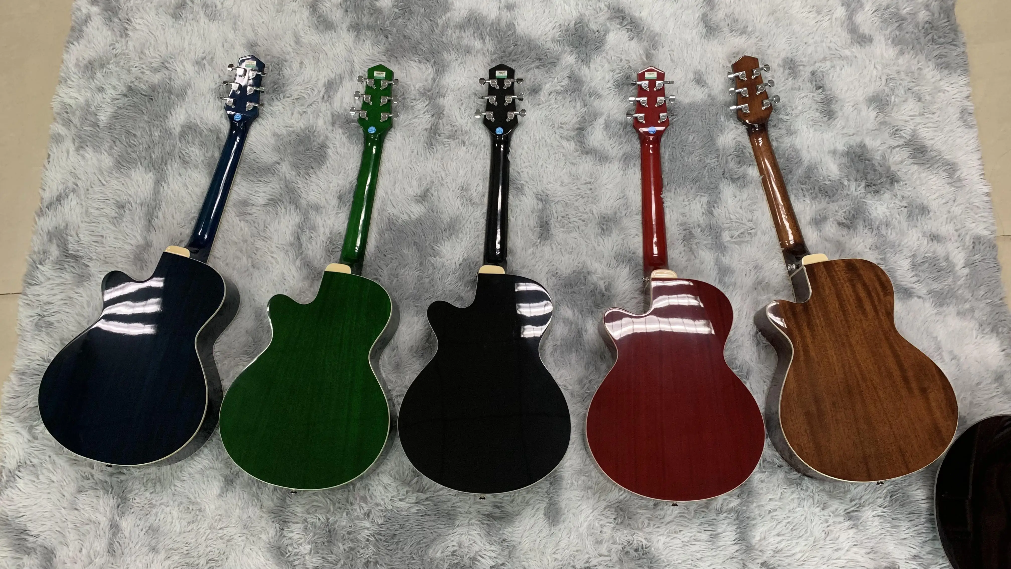 OA 30 Days Pay All Solid Wood Acoustic Guitar 36 Inch 6 String Spruce Plywood Acoustic Guitar Mirror Polish Pick Guard Acoustic