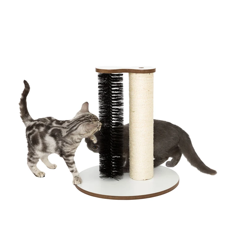 Professional Interactive Wooden Sisal Cat Scratcher Toy Cat Scratching Post