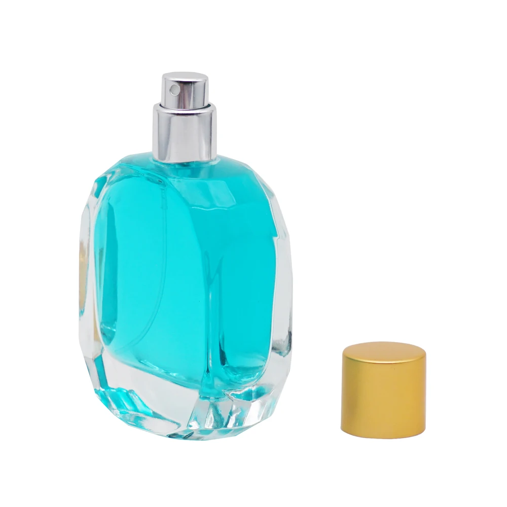 
50ml crimp neck perfume bottle perfume spray bottle clear crystal bottle 