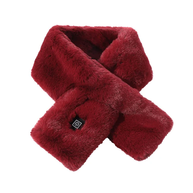 Soft Heating Scarf for Men Women USB Powered electric Heated Scarf Heated Neck Wrap Washable Shawl Soft Warm Neck