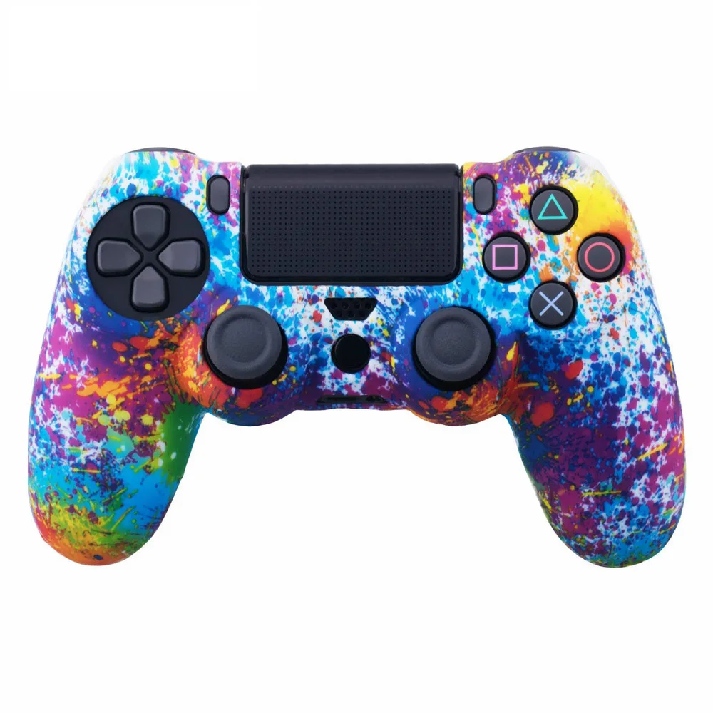 Прохладный дизайн силиконовый резиновый чехол для контроллера PS4 защитный контроллеров Sony PlayStation 4 Slim
