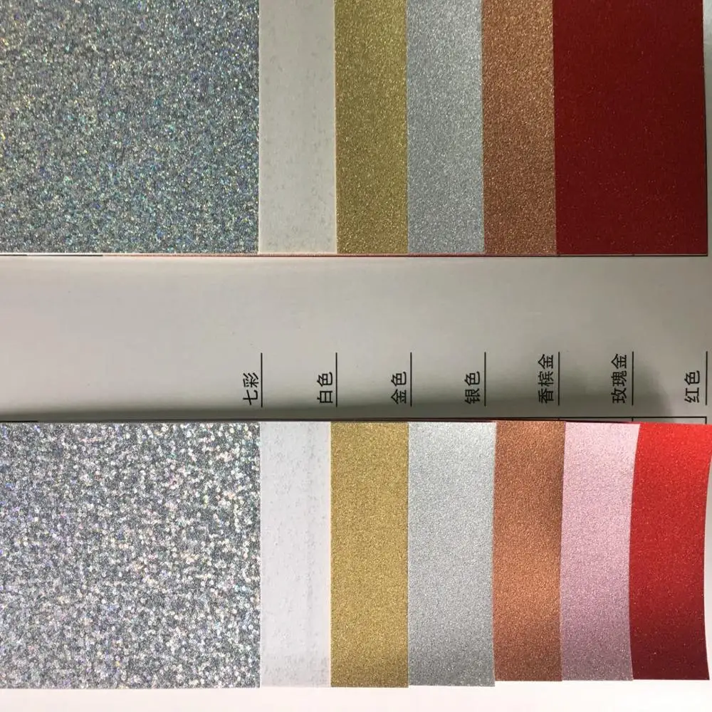 Custom Wrapping Paper Glitter Cardstock