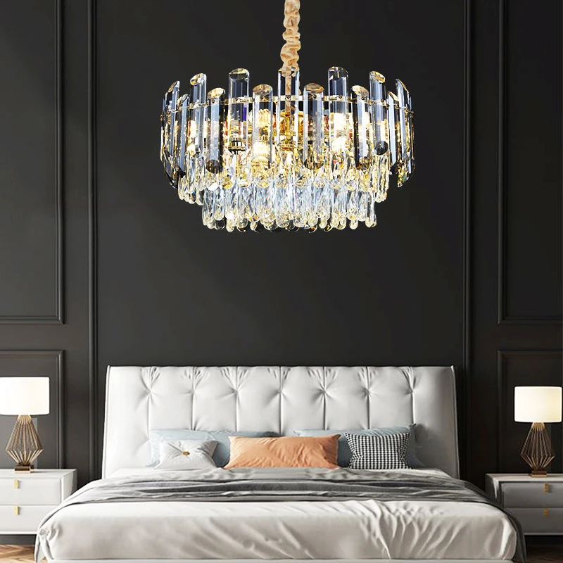 Luxury Pendant Light K9 Crystal Chandelier  Nordic Modern LED Hanging  Chandelier Villa/restaurant/hotel/apartment  Lamp
