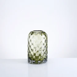 Light Luxury green nordic minimalist living room flower arrangement hydroponic glass vase set wholesale glass vases for wedding