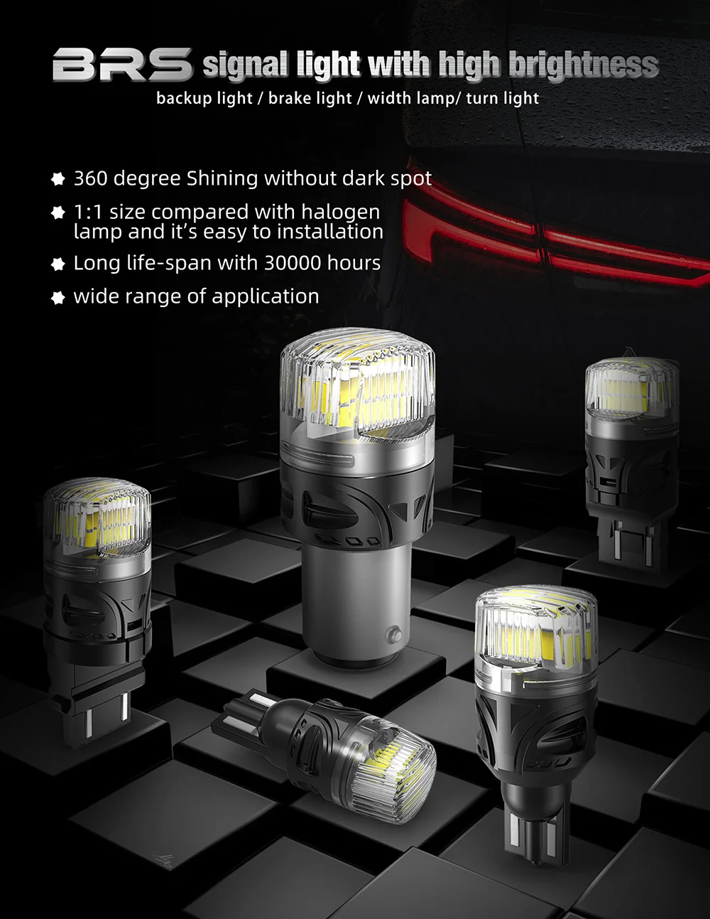 LANSEKO 194 168 2825 W5W LED Bulb Canbus Error Free T10 LED Bulbs 360LM 6000K for Dome Map License Plate Trunk Cargo Lights