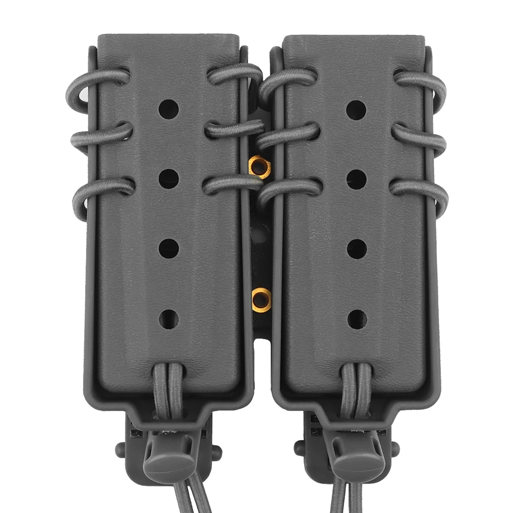 WOSPORT Urban Assault Long Double Quick Pull Mag Case Convenient Back Clip Fit For Belt Hunting Accessories