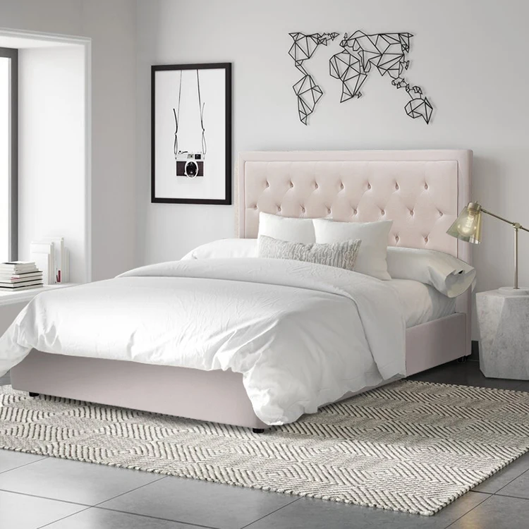 Modern hotel luxury wood upholstered sofo beds bedroom furniture sets wholesale