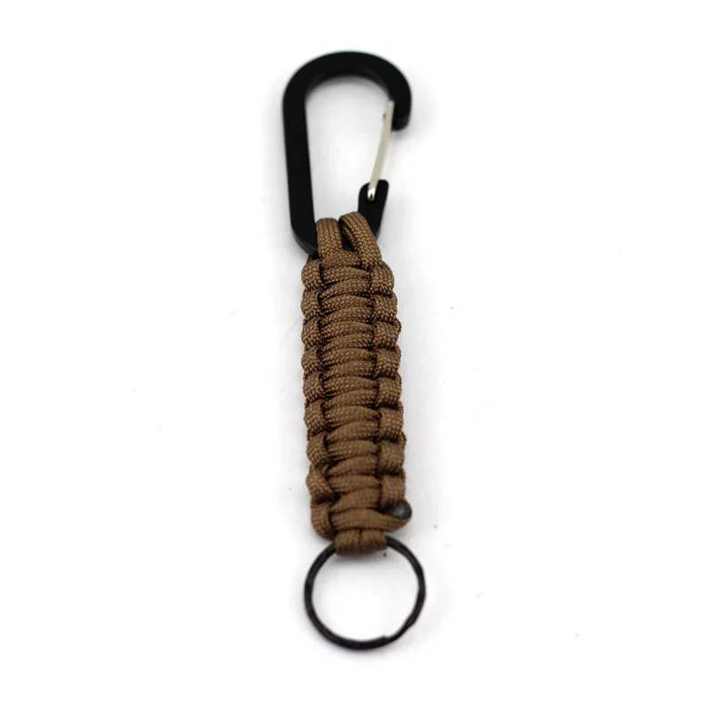 Custom Keychain Paracord Keychain accessories Outdoor Camping Carabiner Equipment Survival Gear