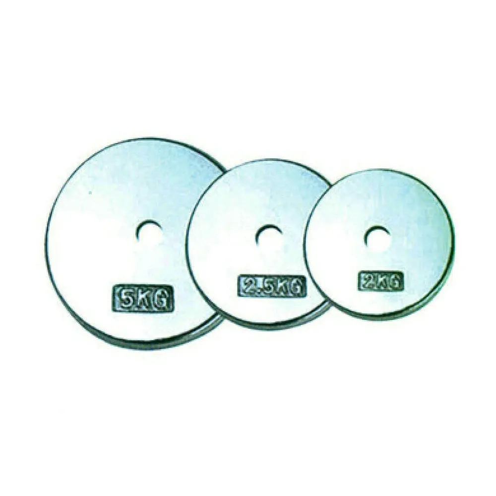 Double color steel fractional weight lifting barbell bumper chromed weight plate