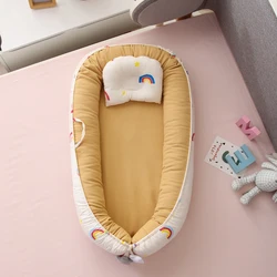 Wholesale 100% Cotton  bed in bed baby Infant furniture colorful Super Soft nest newborn Lounger Sleeping baby crib