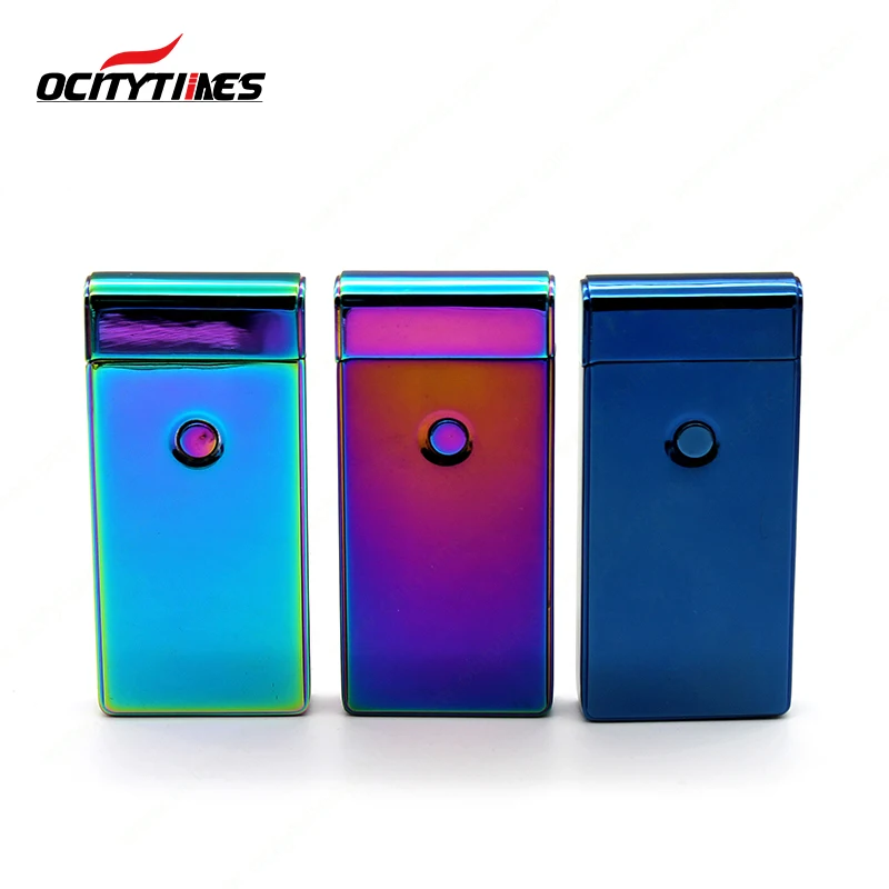 OCITYTIMES USB Electronic Cigarette Lighter Top Quality Safety Flame-less plasma double arc USB Lighter