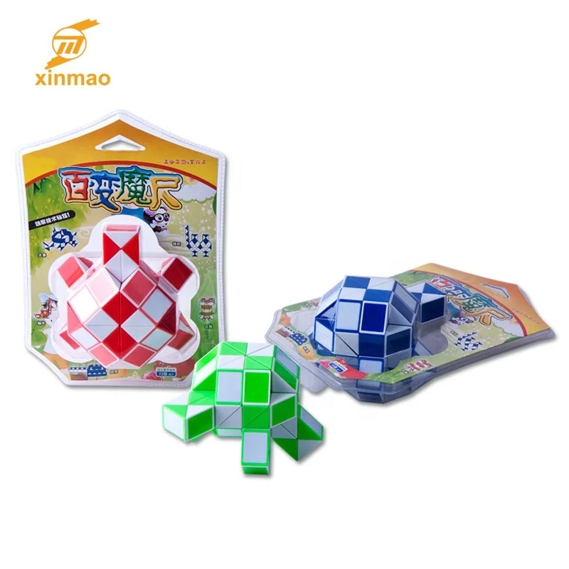 2020 hot selling 60 Link Magic Snake Intelligent plastic magic ruler cube puzzle toy Twist puzzle snake