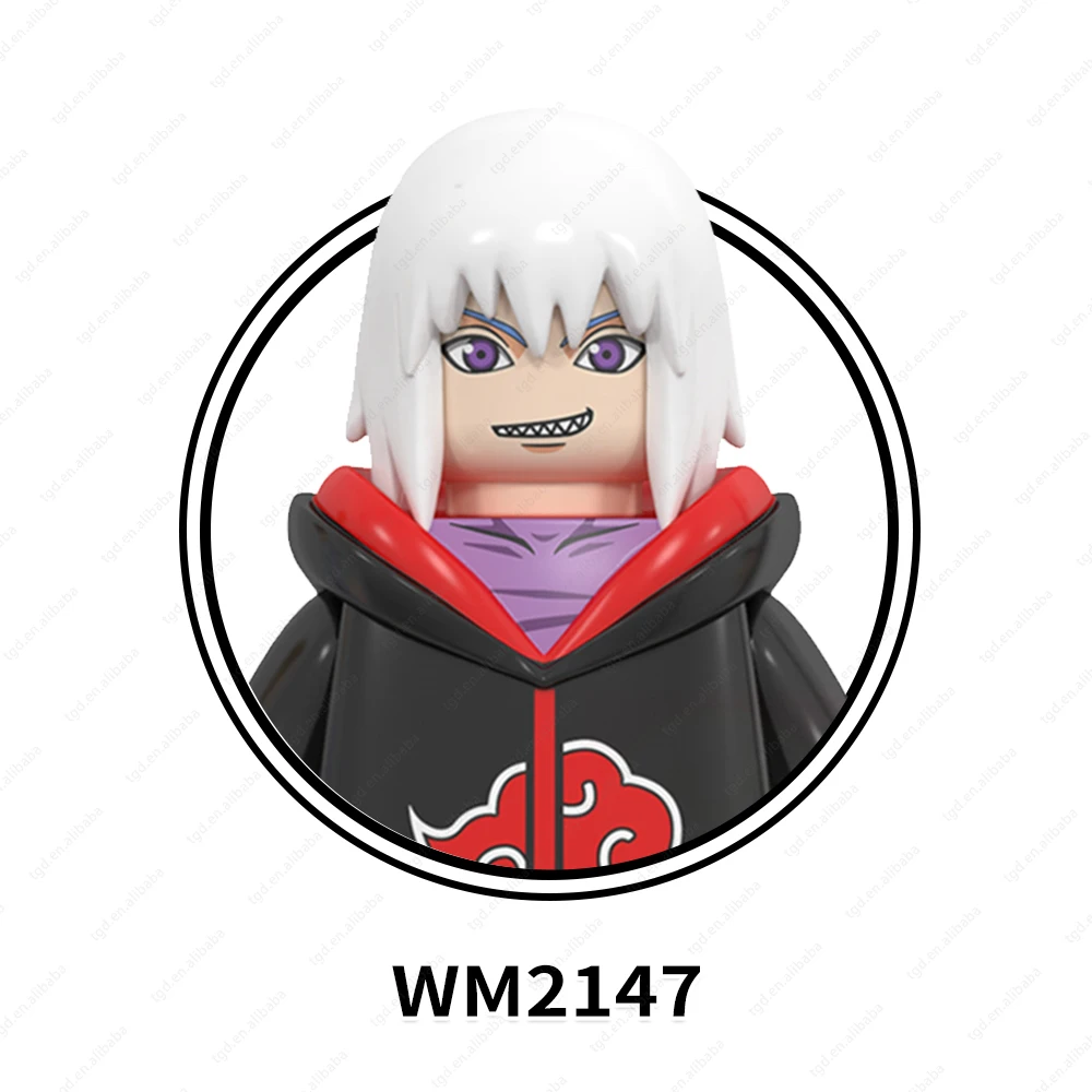 WM6113  Japanese Animation Hohzuki Suigetsu Jyuugo Mitsuki Figures Gifts Puzzle  Building Block Sets Educational Anime Toys Kids