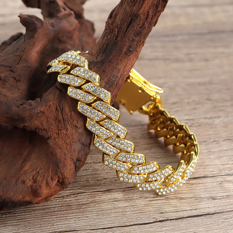 2024 New cuban necklace Fashionable men and women Rap style necklace 12mm Zinc Alloy hiphop jewelry