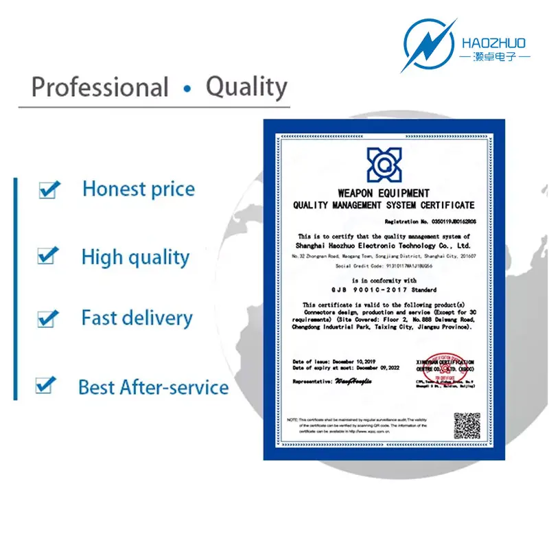 Y50 Y50X series 2 10 22 Pin Female High-Accuracy Circular Connector Aluminium Alloy Circular electrical Connector