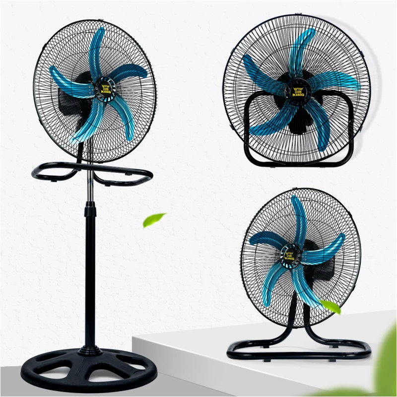 Factory Wholesale Household Electric Stand Fan Ventilador De Piso De metal Tres en Uno De 18 Pulgadas