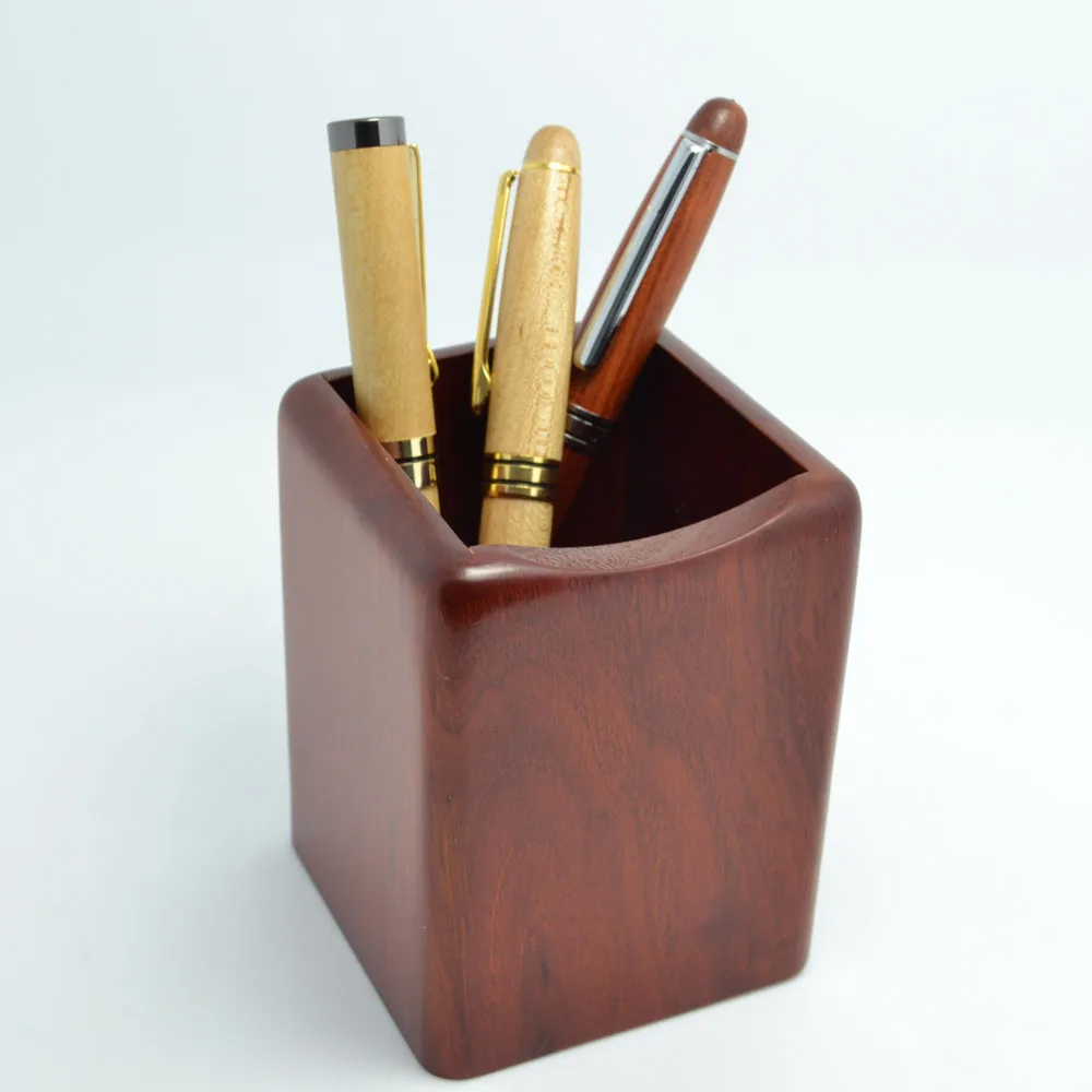 high end rosewood wooden pen holder pen container