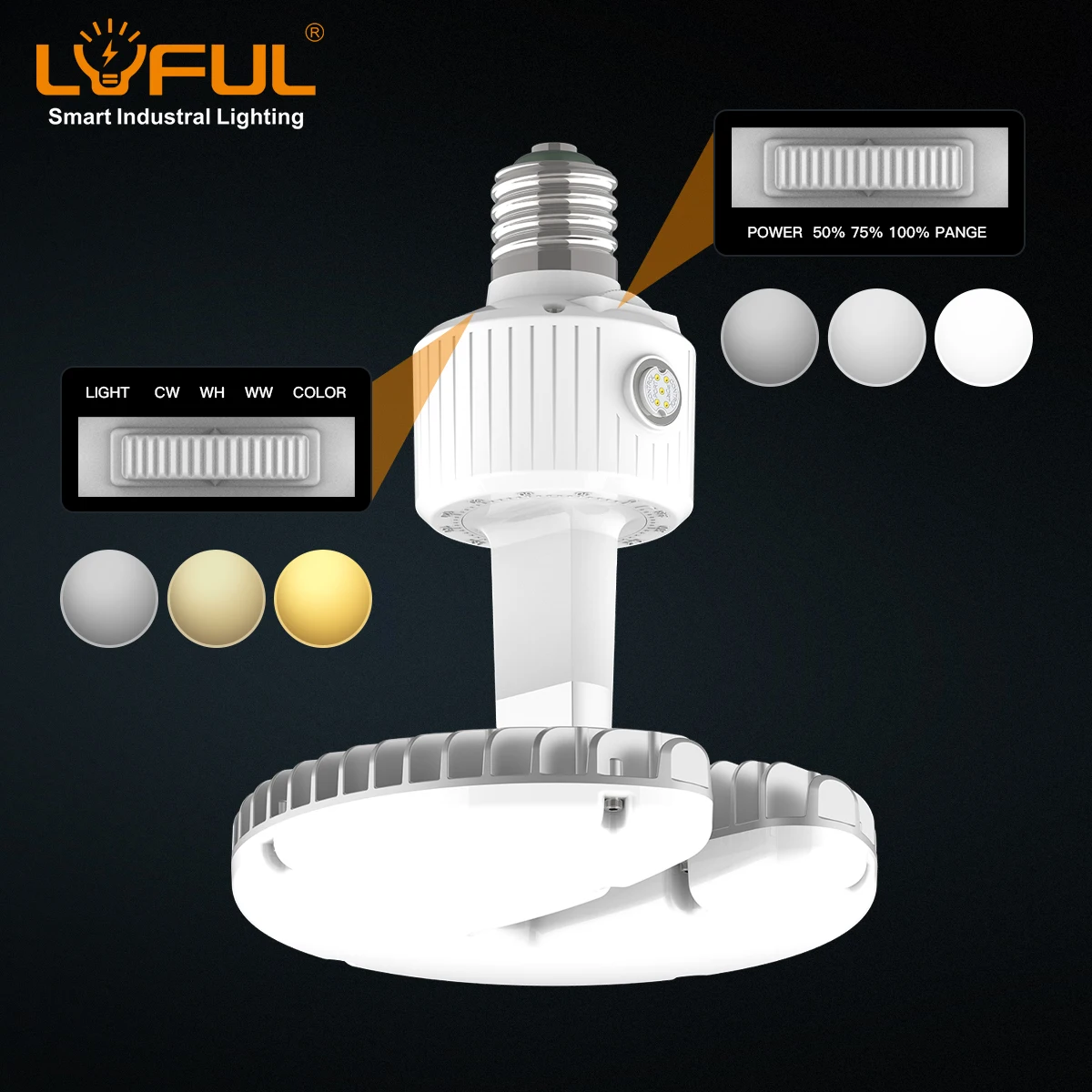 Wholesale led garage fixtures e40 industry dimmable led low bay bulb adjustable 100w 120w industrial and mining lamp