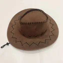 Fashion Classical Western Style Pink Cowboy Hat Classic Men Women Faux Suede Cowboy Hat