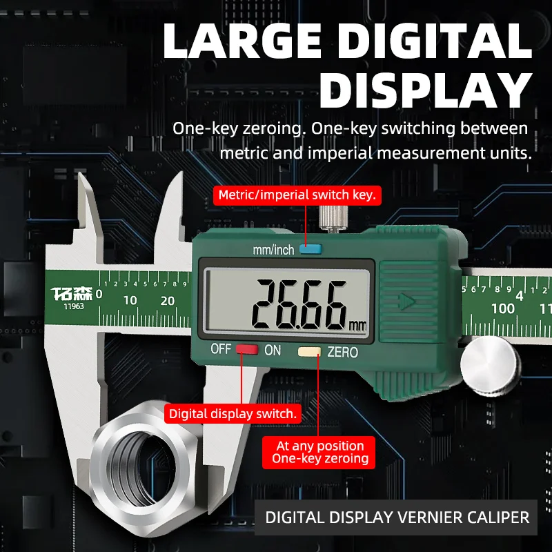 Wholesale Scale mechanical caliper small household high-precision electronic digital display vernier caliper Vernier caliper