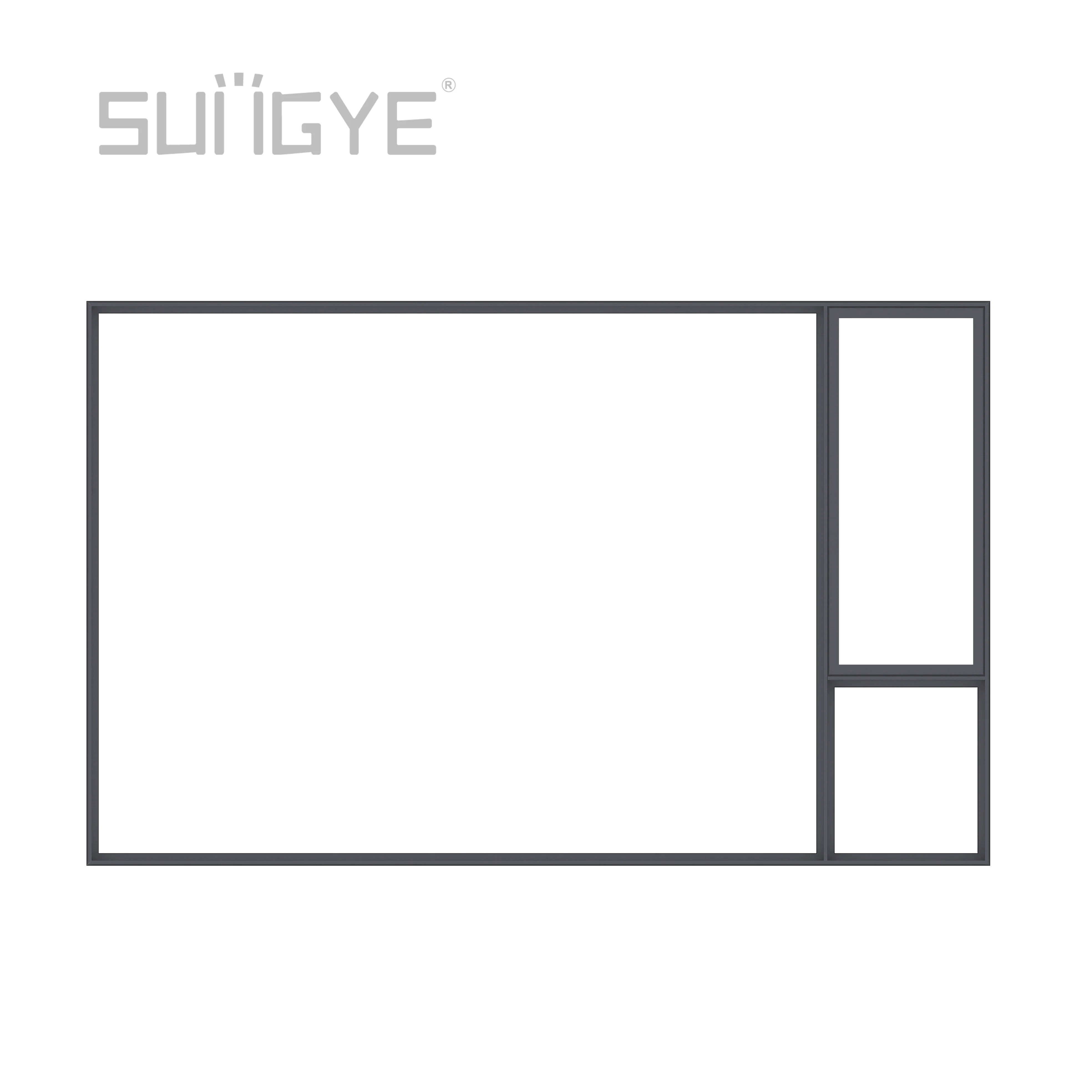 SUNGYE NFRC Certificate Double Glazing Tempered Glass Triple Glazed Aluminium Tilt and Turn Casement Windows
