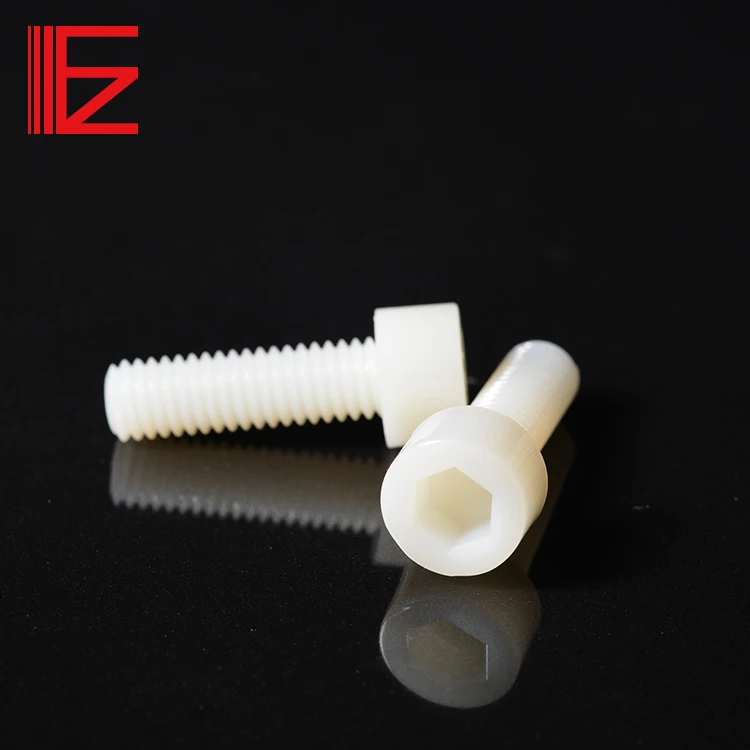 Hex SOCKET ROUND HEAD SCREW Natural color/black NYLON 66 HEX SOCKET screw Insulation screw