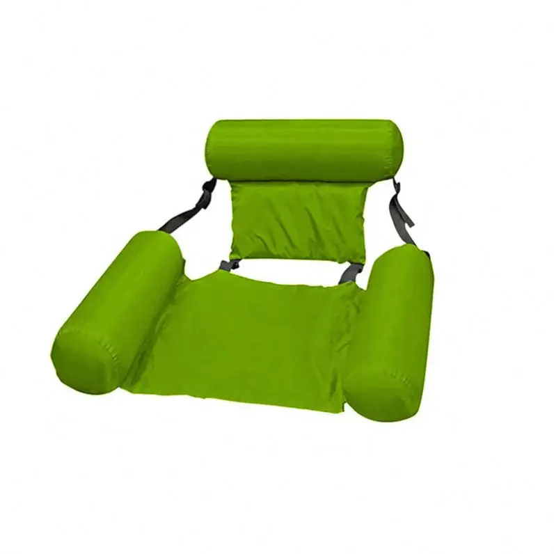 Summer Water Sport Lounger Chair Inflatable Chair Foldable Floating Row PVC Swimming Pool Water Hammock Air Mattresses Bed Beach