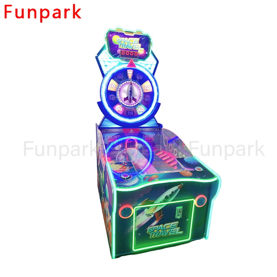 Funpark High Quality Arcade Redemption Game Machine Big Bonus Lottery Game World Travel Redemption Ticket Machine for Amusement