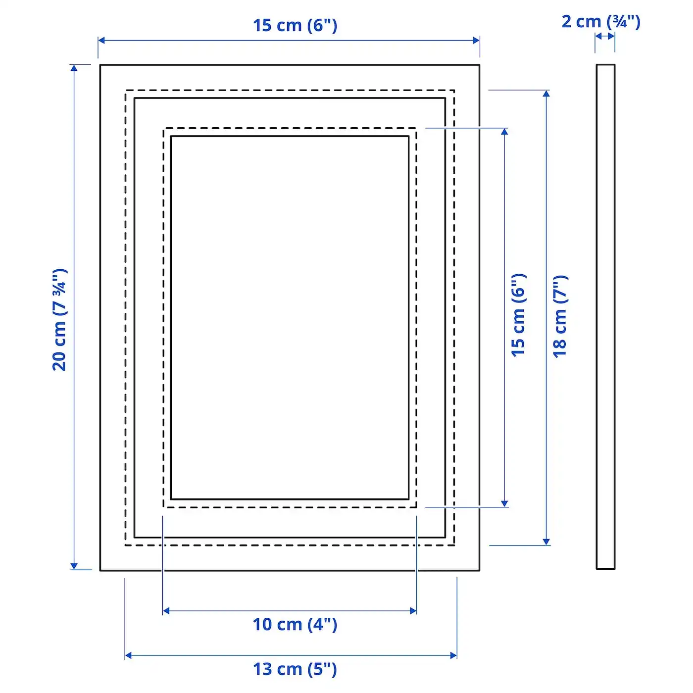 Оптовая продажа Лидер продаж фоторамка KNOPPANG белая 13x18 см Морден