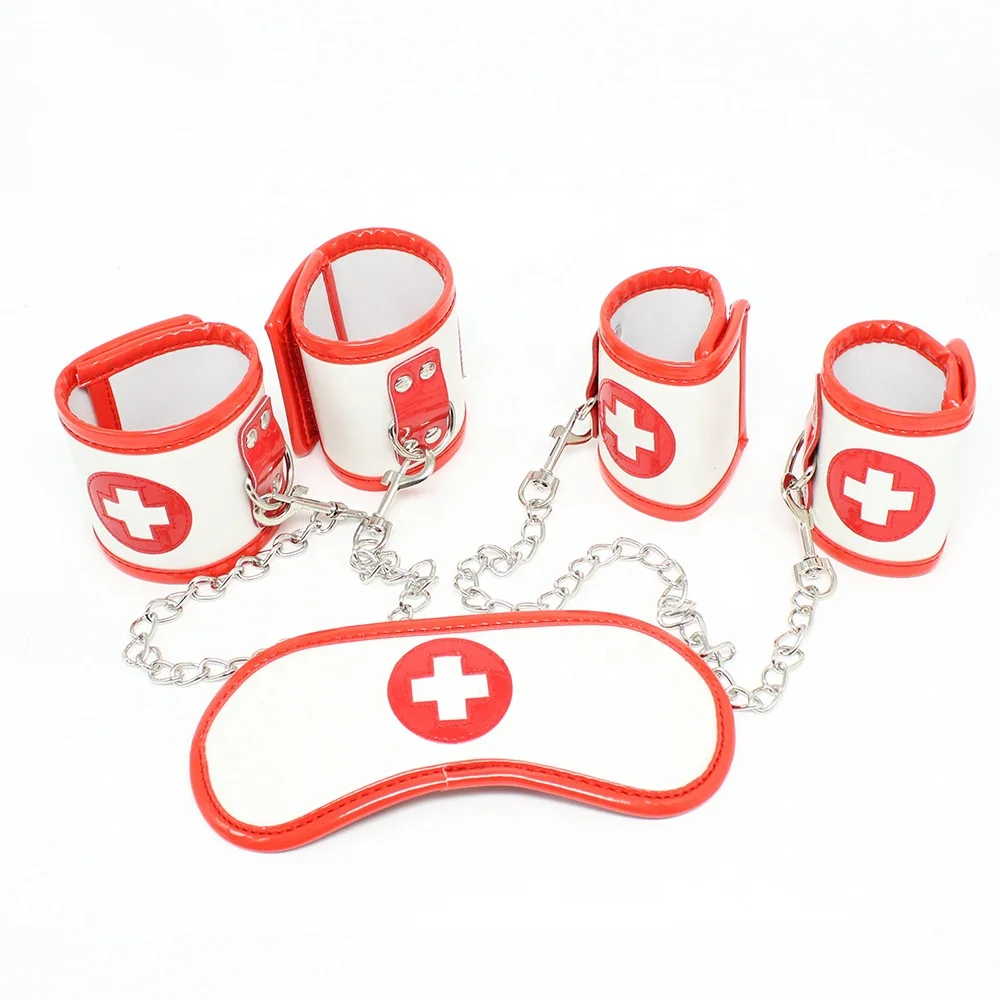 Wholesale SM Bondage Kit Erotic Nurse Cosplay Costume Restraint Mask Cuffs Suit Japanese BDSM Bondage Roleplay