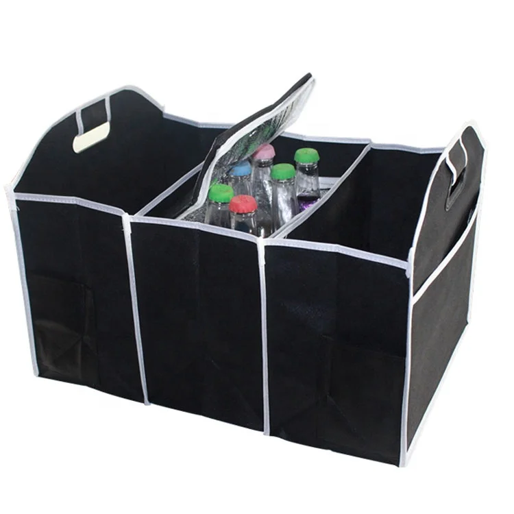 Фабричная Прямая оптовая продажа Нетканая сумка для отделки складной Оксфордский задний багажник автомобильный Органайзер