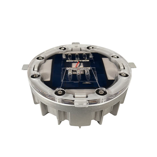 GPS Synchronous Blinking Embedded Lithium Battery Underground Round Solar LED Road Stud Buried Pavement Light for Highway