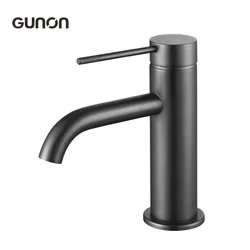 Durable hotels and homes install round gray faucet switch for bathrooms