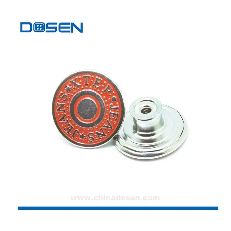 New style design jeans button metal 17mm standard denim metal buttons and rivets buttons for jeans