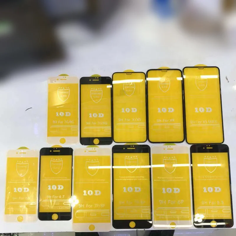 
10D 9H easy install tool tempered glass supplier screen protector for iphone 