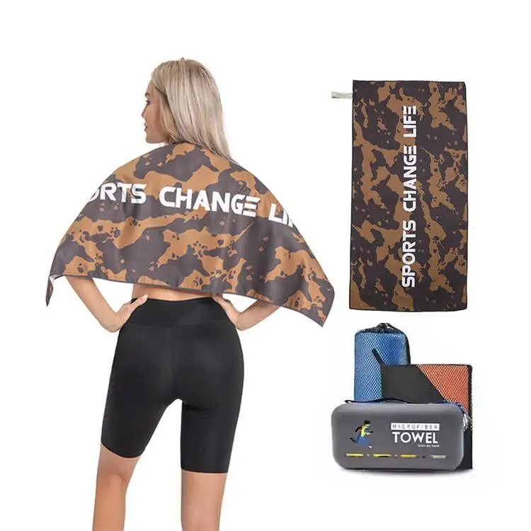 High Quality Custom Logo Microfiber Sports Golf Fitness Outdoor Sports Sweat Towel Absorbent Quick Drying Microfiber Towel