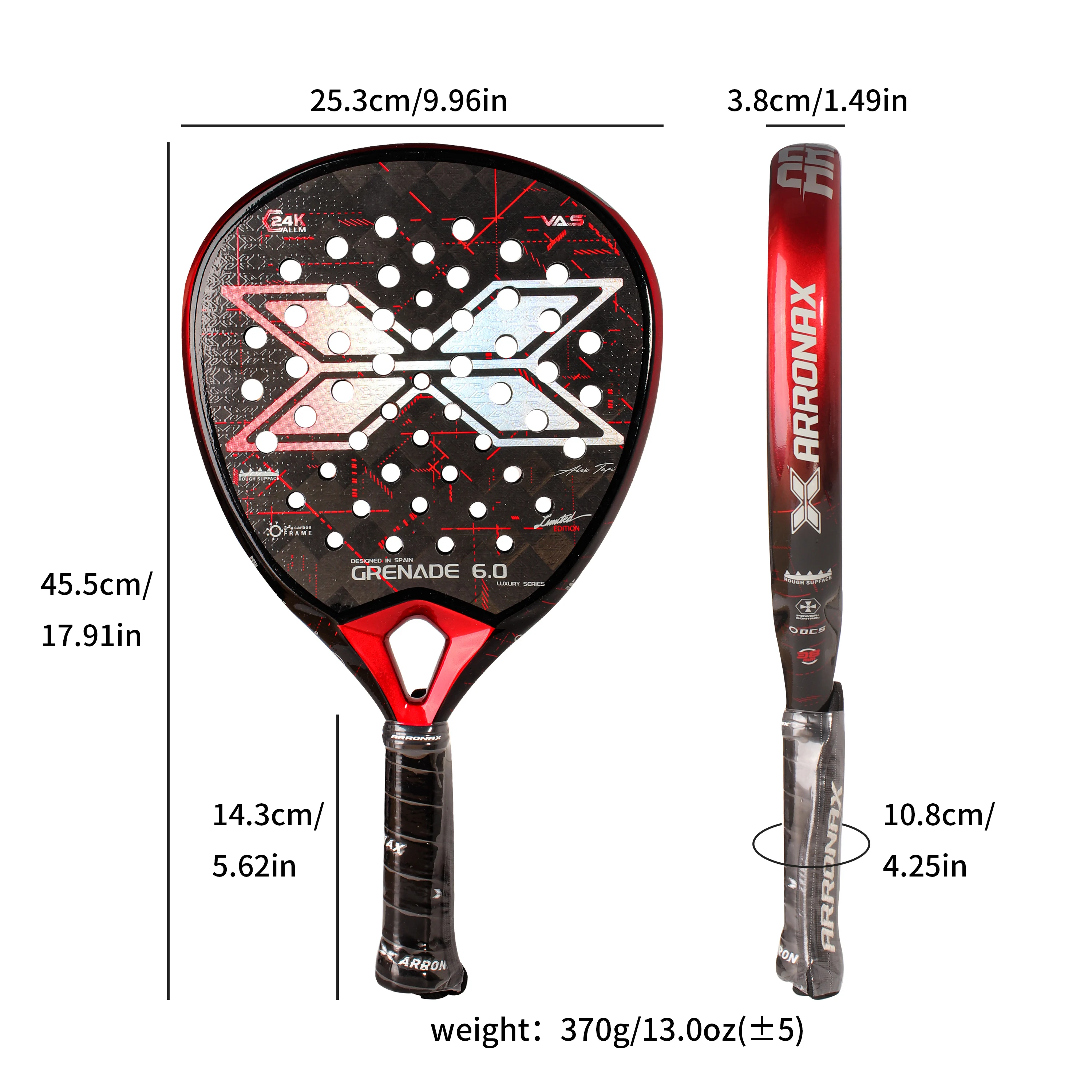 Top Ranked Quality Unique Design Professional Manufacturer Custom 24K Carbon Fiber Padel Racket Paddle Tennis Racket