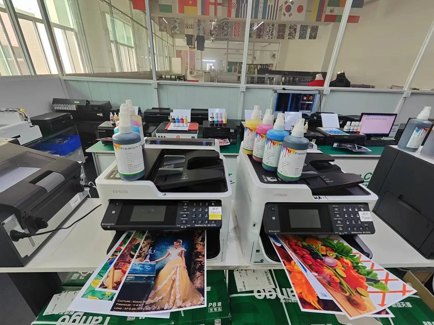 Greencolor GI-73 GI 73 43 53 printer ink refill compatible dye ink for Canon pixma G610 G510 G620 G540 G640 G550