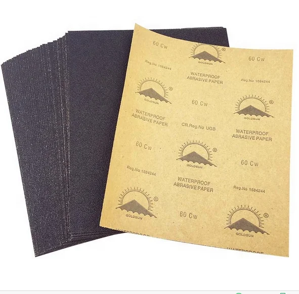 dry and wet sandpaper customized size 3.6*9cm 11*9cm polishing waterproof sandpaper emery cloth for car/furniture polishing