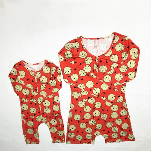 2021 New Mommy and Me Parents Child Clothing Family Sleepwear Onesie Outfits Summer Set